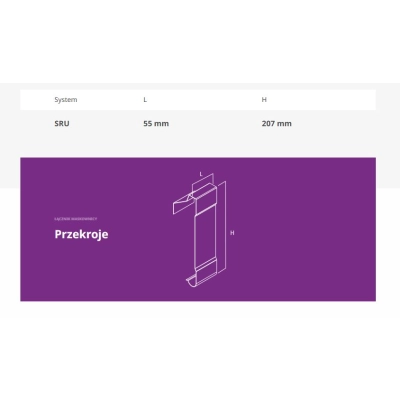 KROP RYNNA UKRYTA - Łącznik maskownicy do rynny